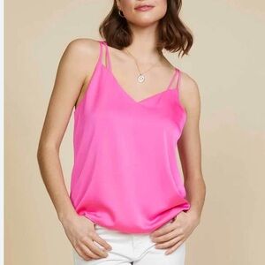 Skies Are Blue Pink Sleeveless Camisole Tank